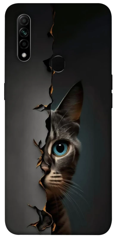 Чехол на Oppo A31 Кот-подглядыватель v2 фото 1 из 1