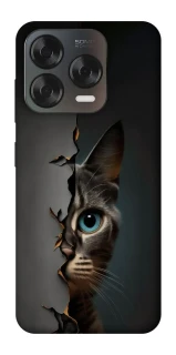 Чехол на ZTE Blade V70 Design Кот-подглядыватель v2 фото 1 из 2