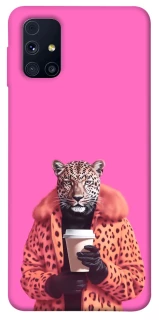 Чехол на Samsung Galaxy M31s Леопард с кофе фото 1 из 1