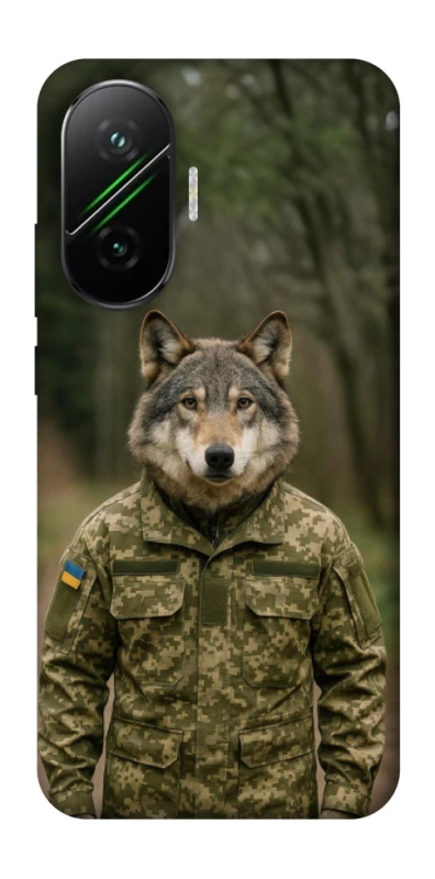 Чохол на Xiaomi Poco F7 Вовк захисник фото 1 з 1