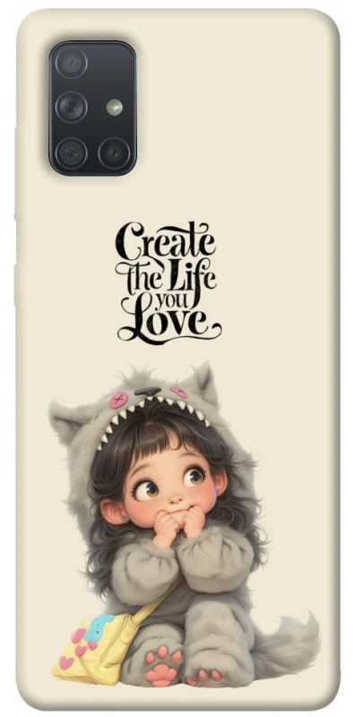 Чехол на Samsung Galaxy A71 Create the life you love фото 1 из 1