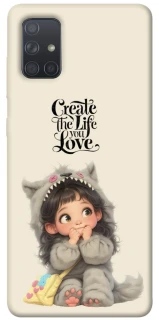 Чехол на Samsung Galaxy A71 Create the life you love фото 1 из 1