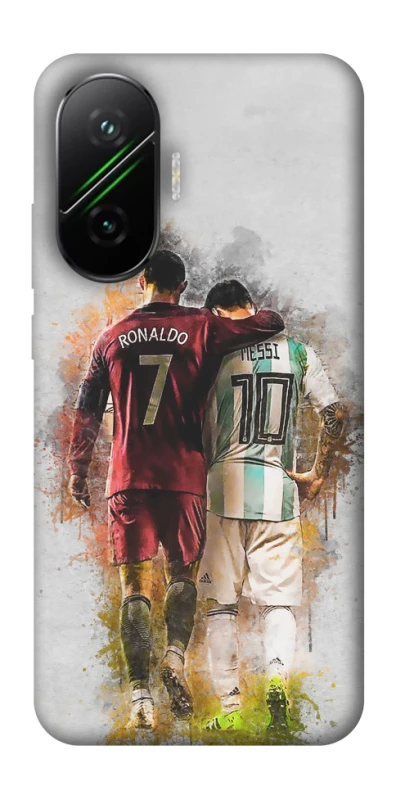Чехол на Xiaomi Poco F7 Ronaldo и Messi фото 1 из 1