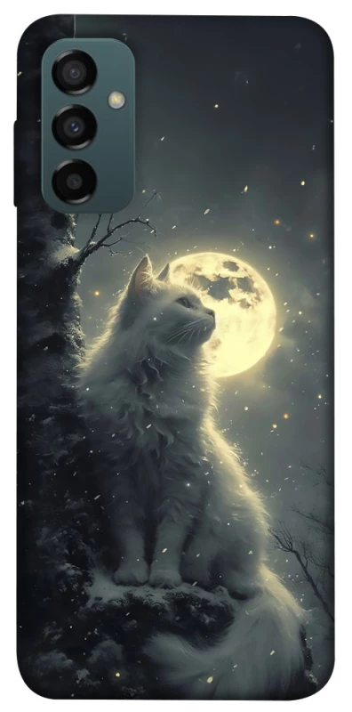 Чохол на Samsung Galaxy M14 5G Кіт під місяцем фото 1 з 1