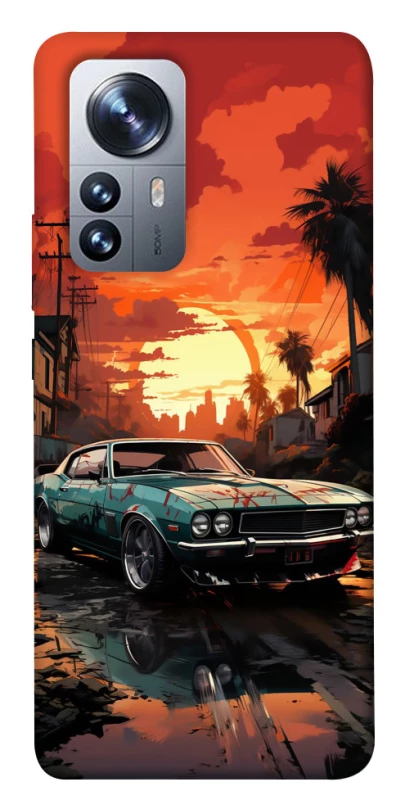 Чехол на Xiaomi 12 / 12X Car at sunset фото 1 из 1