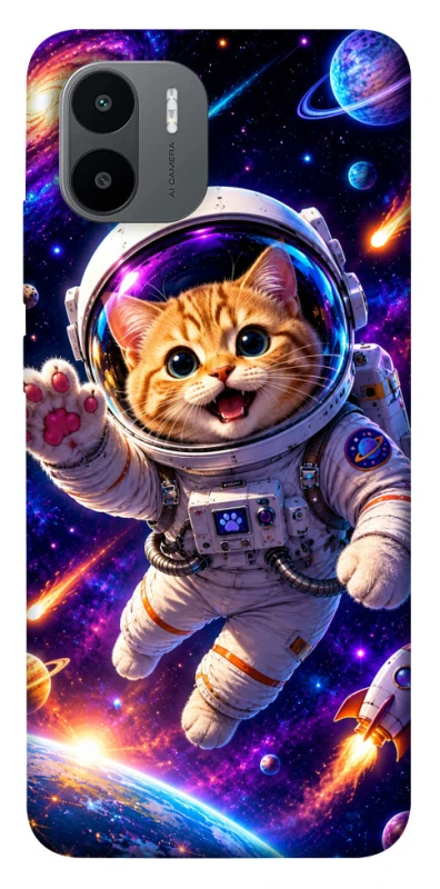 Чехол на Xiaomi Redmi A1 / A2 Space Cat фото 1 из 1