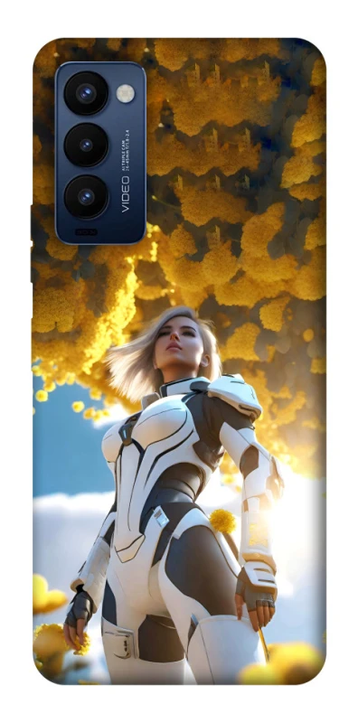 Чехол на TECNO Camon 18 Pro Cyber space girl ver.3 фото 1 из 1
