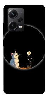 Чехол на Xiaomi Redmi Note 12 Pro 5G Cat and flower фото 1 из 1