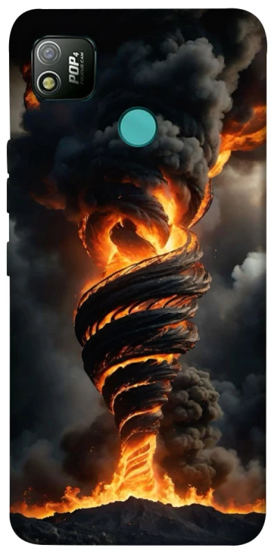 Чехол на TECNO POP 4 Огненный торнадо фото 1 из 1
