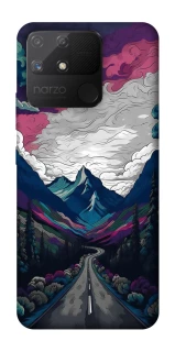 Чехол на Realme Narzo 50A Нарисованные горы фото 1 из 1