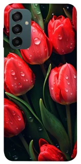 Чохол на Samsung Galaxy M14 5G Червоні тюльпани фото 1 Чохол на Samsung Galaxy M14 5G Червоні тюльпани фото 1 з 1