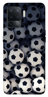 Чехол на Oppo Reno 5 Lite Футбольные мячи фото 1 из 1