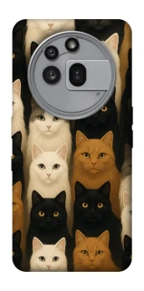 Чехол на Nothing Phone (3a) Pro Colorful Cat Collage фото 1 Чехол на Nothing Phone (3a) Pro Colorful Cat Collage фото 1 из 1