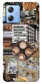 Чехол на Motorola Moto G84 Coffee collage ver.5 фото 1 из 1
