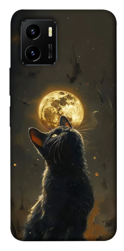 Чехол на Vivo Y15s Кот под луной v2 фото 1 из 1