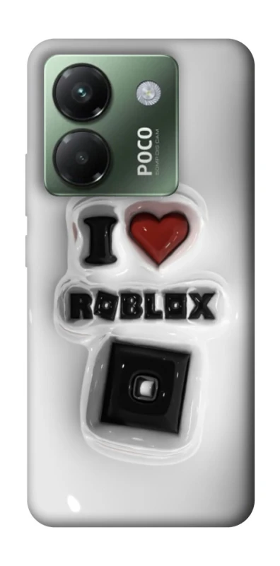 Чохол на Xiaomi Poco M7 pro 5G I love Roblox фото 1 з 1