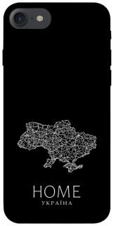 Чохол на Apple iPhone 7 / 8 (4.7") Ukraine black map фото 1 з 1
