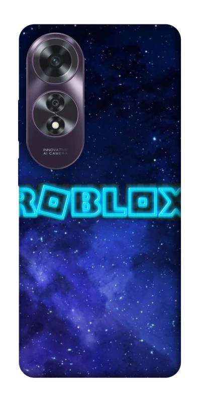 Чехол на Oppo A60 Roblox Space Logo Blue фото 1 из 1