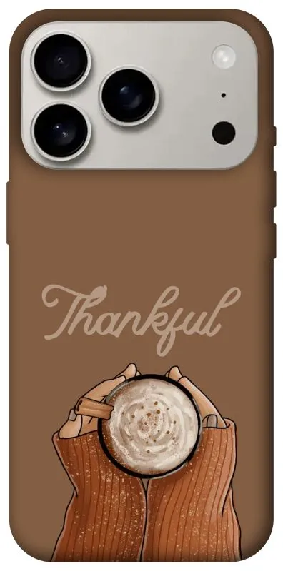 Чехол на Apple iPhone 18 Pro Thankful coffee фото 1 из 2