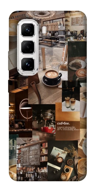 Чохол на Infinix Hot 50 Pro Coffee collage ver.2 фото 1 з 1