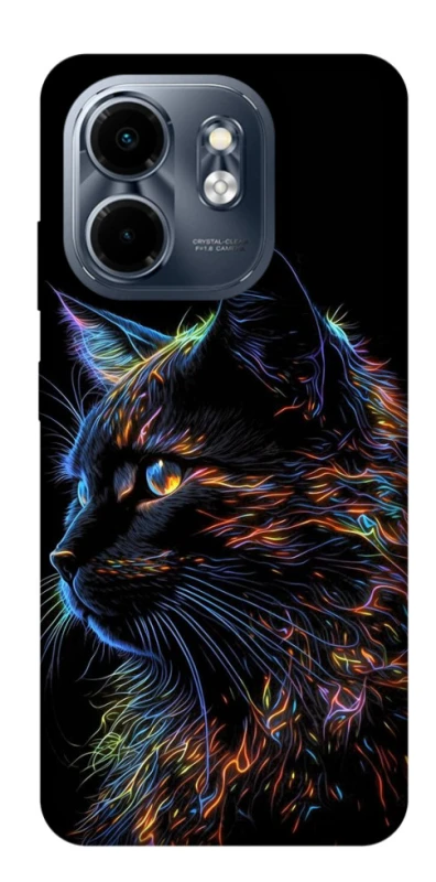 Чохол на Infinix Smart 9 4G / Hot 50i Чорний кіт фото 1 з 1