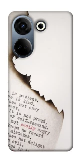 Чохол на TECNO Camon 20 Pro (CK7n) Вірші фото 1 з 1