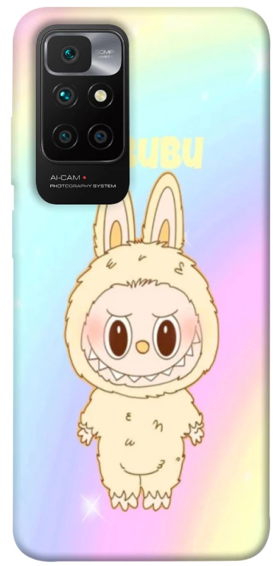 Чохол на Xiaomi Redmi 10 Fluffy Rainbow Labubu фото 1 з 1