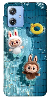Чохол на Motorola Moto G84 Labubu in the pool фото 1 з 1
