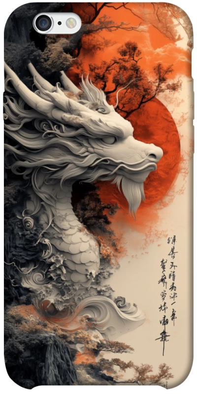 Чехол на Apple iPhone 6/6s plus (5.5") white dragon фото 1 из 1