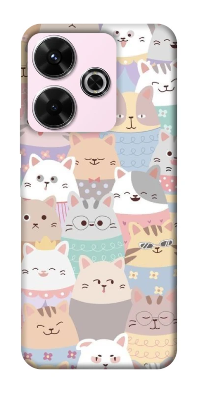 Чохол на Xiaomi Poco M6 4G Funny Kittens ver.2 фото 1 з 1
