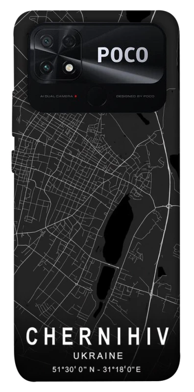 Чехол на Xiaomi Poco C40 Chernihiv map фото 1 из 1
