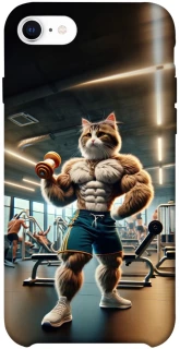 Чехол на Apple iPhone SE (2020) Качок кот фото 1 из 1