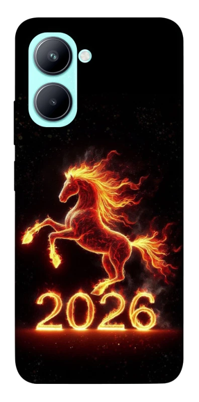 Чохол на Realme C33 Red Fire Horse ver.1 фото 1 з 1