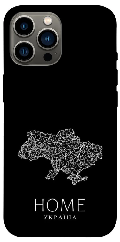 Чохол на Apple iPhone 12 Pro Max (6.7") Ukraine black map фото 1 з 1