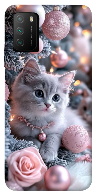 Чехол на Xiaomi Poco M3 Christmas Kitty фото 1 из 1