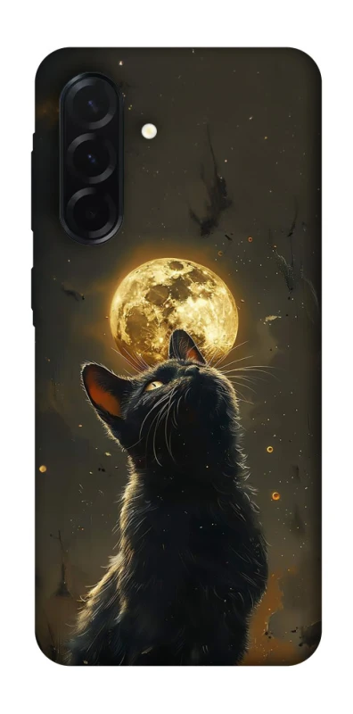 Чохол на Samsung Galaxy A37 5G Кіт під місяцем v2 фото 1 з 1