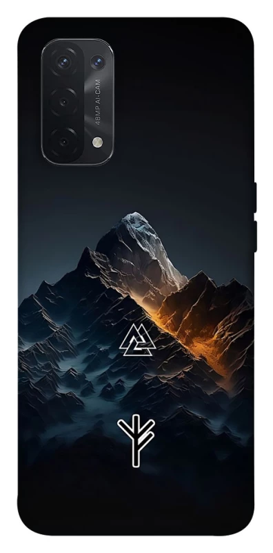 Чехол на Oppo A54 5G / A74 5G Руны в горах фото 1 из 1