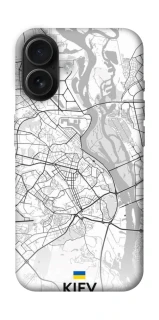 Чохол на Apple iPhone 16 Kiev white map фото 1 з 1
