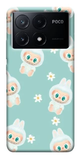 Чехол на Xiaomi Poco X6 Labubu Green фото 1 из 1