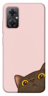 Чехол на Xiaomi Redmi Note 11R Peeping cat фото 1 Чехол на Xiaomi Redmi Note 11R Peeping cat фото 1 из 1