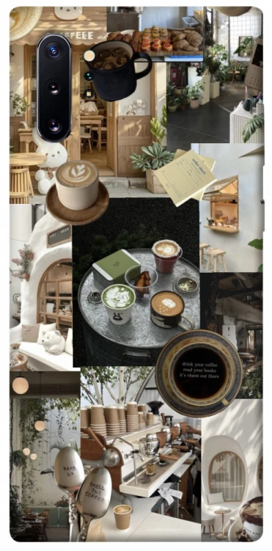 Чехол на Samsung Galaxy Note 10 Plus Coffee collage ver.4 фото 1 из 1