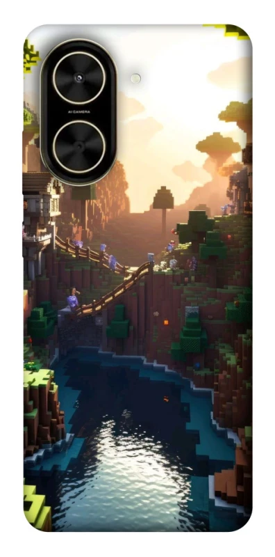 Чехол на Xiaomi Poco C71 Minecraft sunset фото 1 из 1