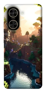 Чехол на Xiaomi Poco C71 Minecraft sunset фото 1 из 1