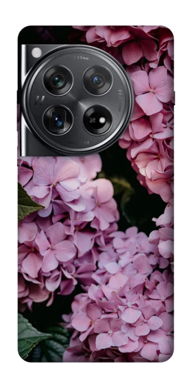Чохол на OnePlus 12 Рожеві гартензії фото 1 з 1