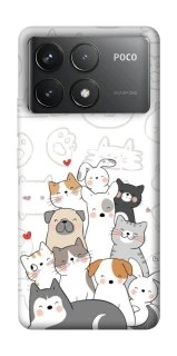 Чехол на Xiaomi Poco F6 Pro Funny Pets фото 1 из 1