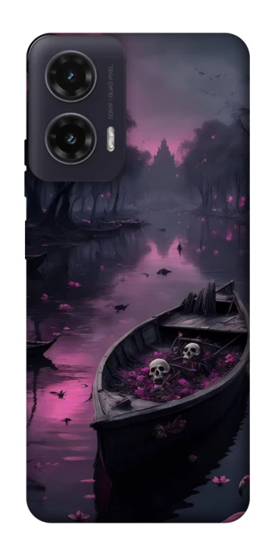 Чохол на Motorola Moto G35 Boat and flamingo фото 1 з 1