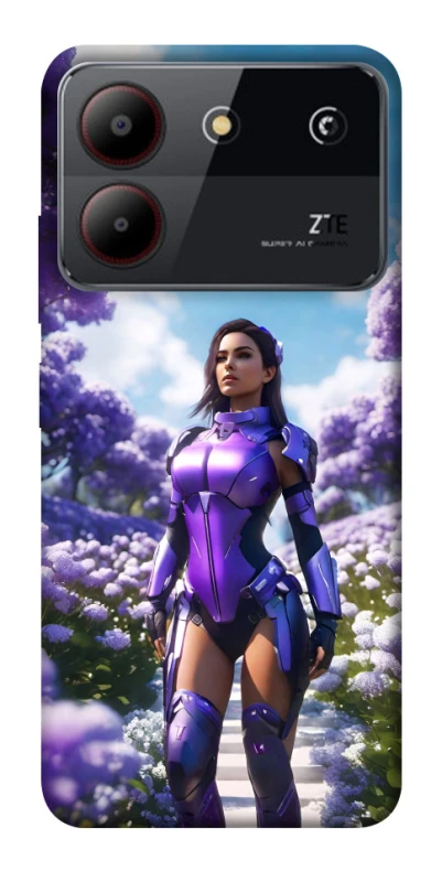 Чохол на ZTE Blade A54 4G Cyber space girl ver.4 фото 1 з 1