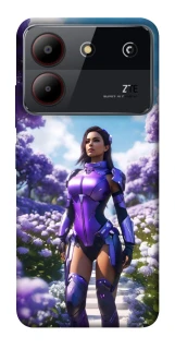 Чехол на ZTE Blade A54 4G Cyber space girl ver.4 фото 1 из 1