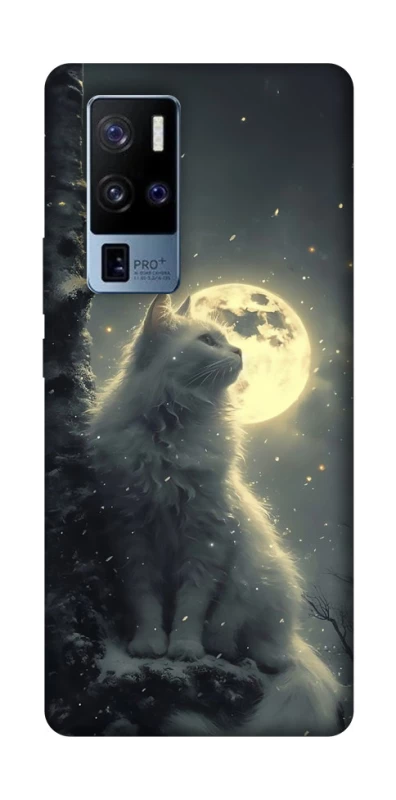 Чохол на Vivo X50 Pro+ Кіт під місяцем фото 1 з 1