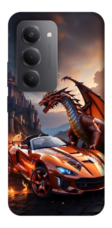 Чохол на Xiaomi Redmi 15 (Global) Сar and dragon фото 1 з 1